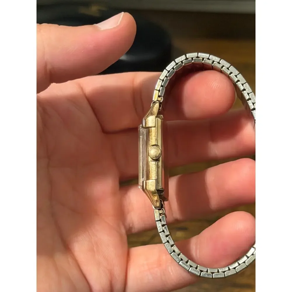 Bulova Art Deco 10K Gold Filled Tank Manual Wind Small Seconds Watch